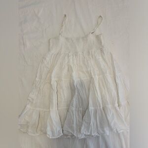 White linen Zara dress